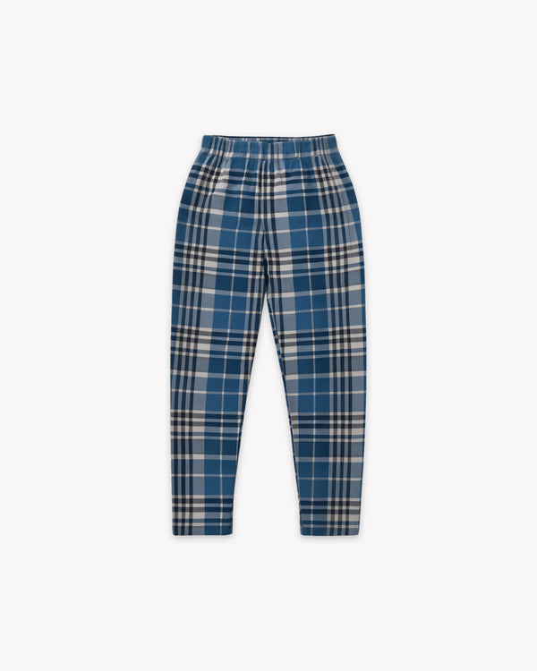 FGL - 0106 - Blue Check Girls Legging