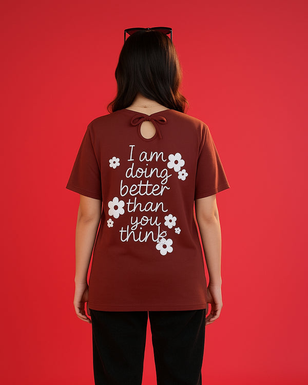 PPFL-0076 - Petals & Power Printed Tee  - Women
