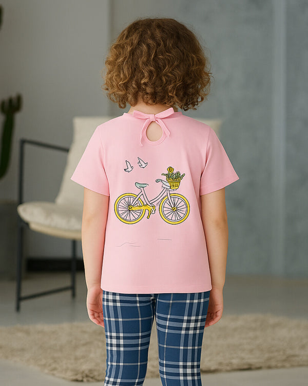 PPFL-0065 - Pedal & Bloom Printed Tee - Juniors