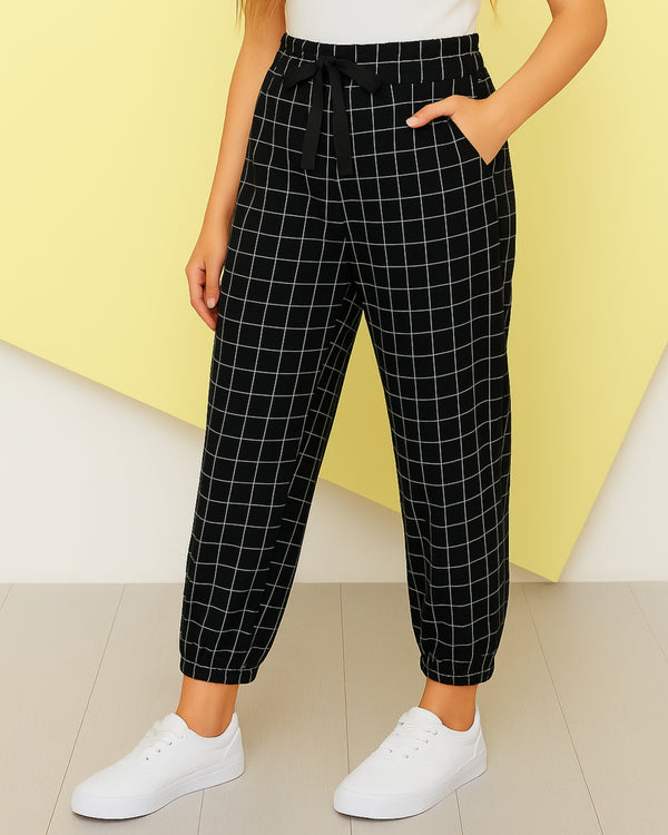 FJP - 0101 - Grid Line Jogger Pant