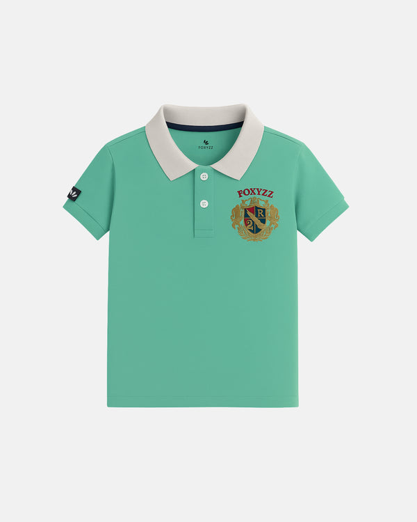 FBP-0063 - Aqua Crest Polo - Juniors