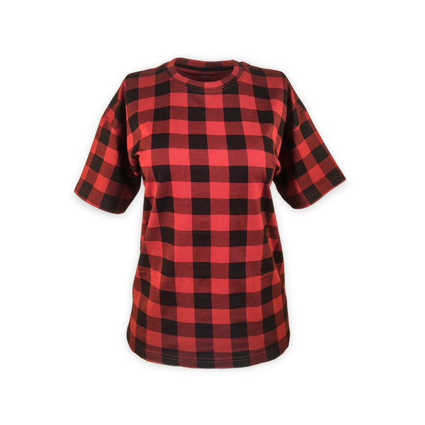 PDST-00014 - Red & Black Check Tee (Women)