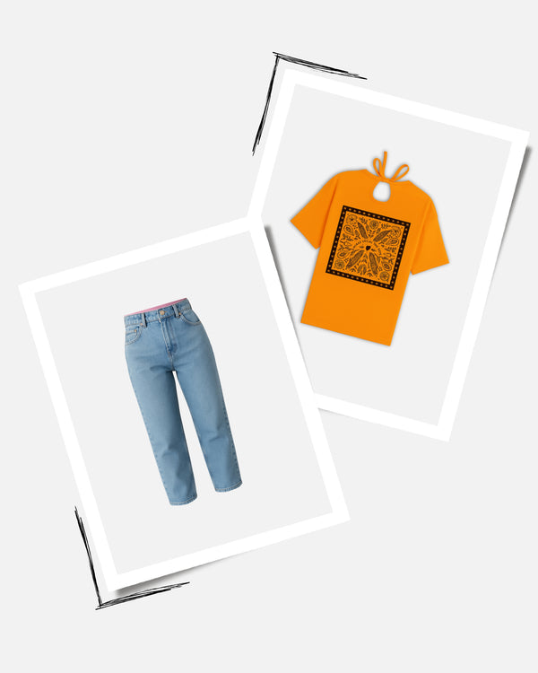 Orange Maze Outfit Set