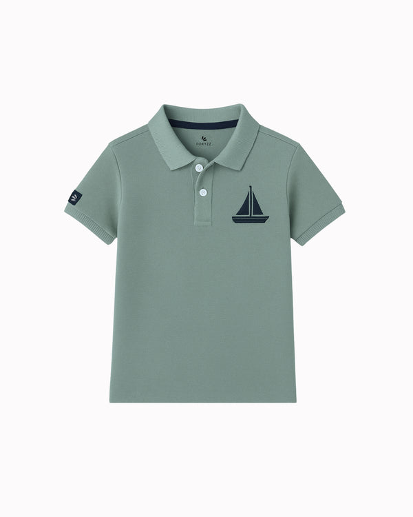 FBP-0070 - Seafoam Sage Polo - Juniors