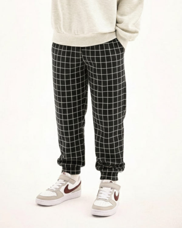 FJP - 0101 - Grid Line Jogger Pant