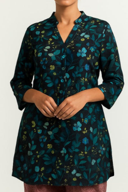 FLT-0084 - Wild Flowers Wrap Top