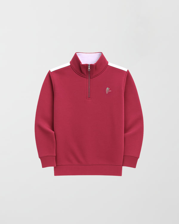 Maroon Mist Mock Neck