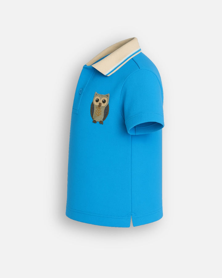 FBP - 00058 - Owl Perch Polo - Boys - Foxyzz Apparel