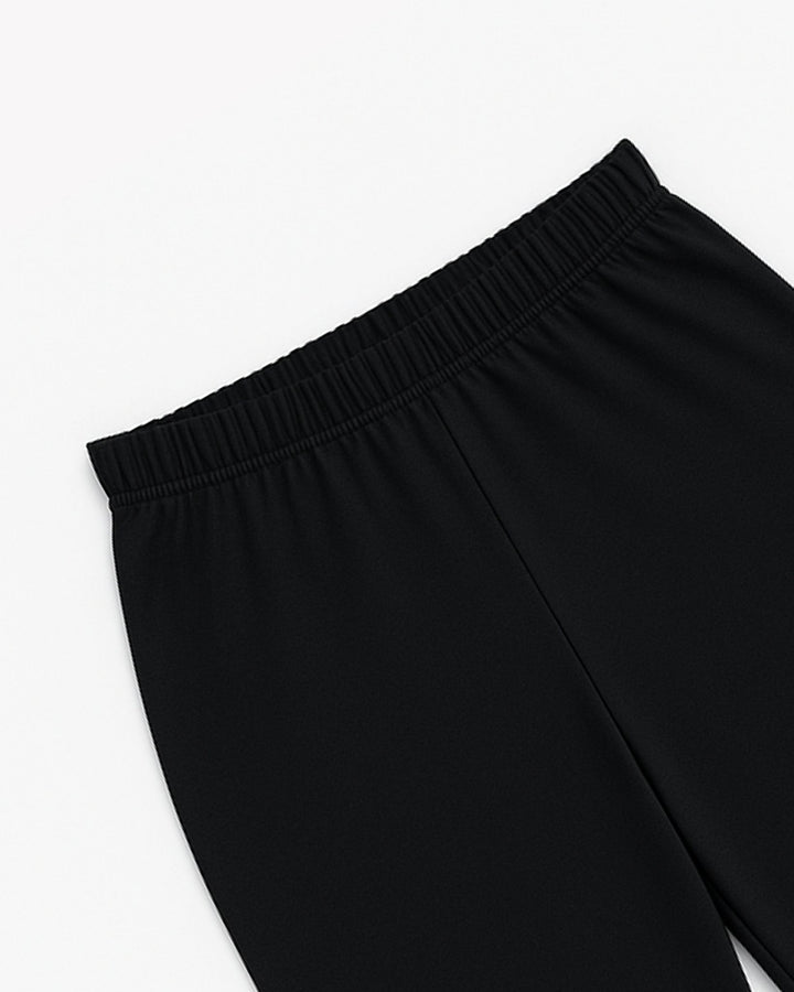 FGL - 00105 - Jet Black Girls Legging - Foxyzz Apparel