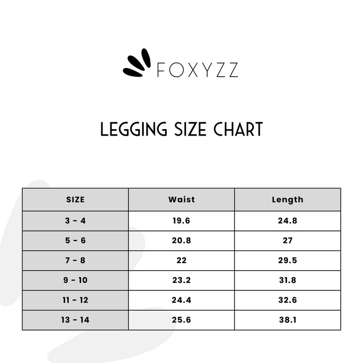 FGL - 0109 - Ocean Blue Girls Legging - Foxyzz Apparel