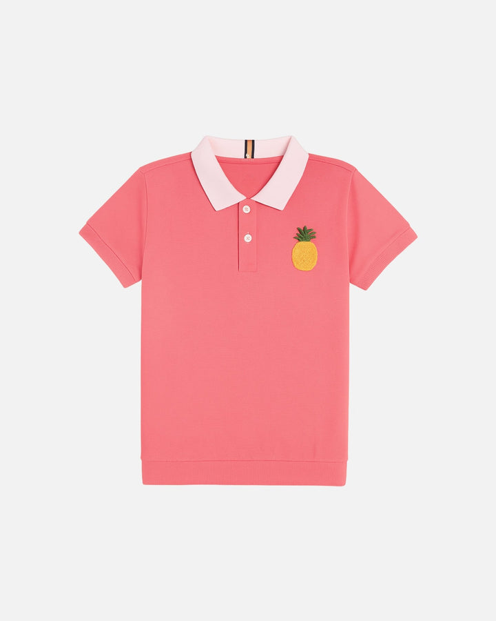 FGP - 00052 - Pineapple Bliss Flexy Polo - Girls - Foxyzz Apparel
