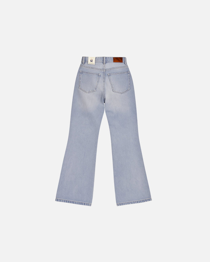 Flare Leg Ice Blue Jeans - Women - Foxyzz Apparel