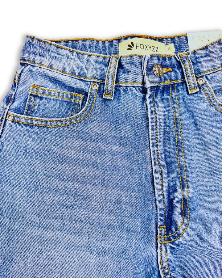 Flare Leg Light Blue Jeans - Women - Foxyzz Apparel