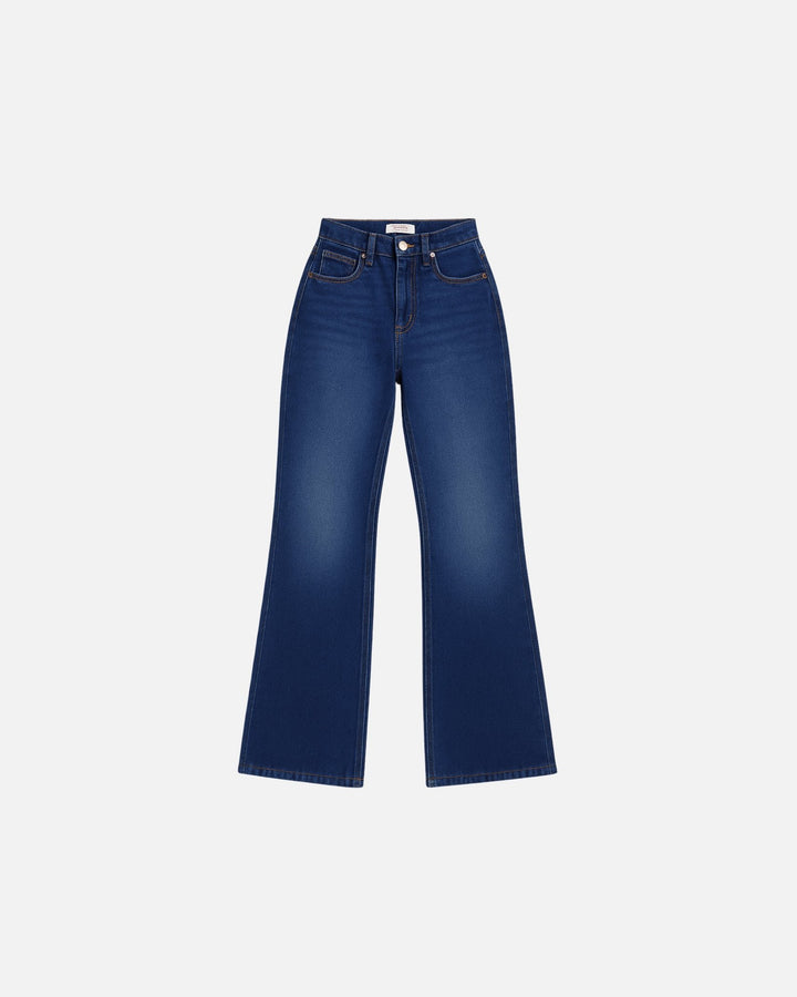 Flare Leg Retro Blue Jeans - Women - Foxyzz Apparel
