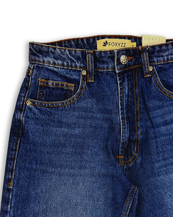 Flare Leg Retro Blue Jeans - Women - Foxyzz Apparel