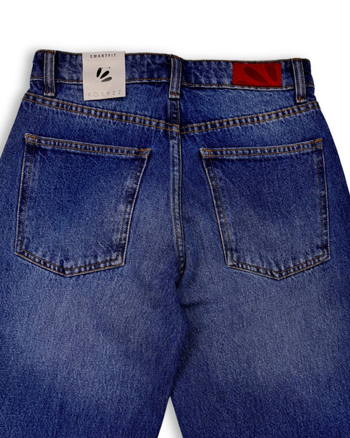 Flare Leg Retro Blue Jeans - Women - Foxyzz Apparel