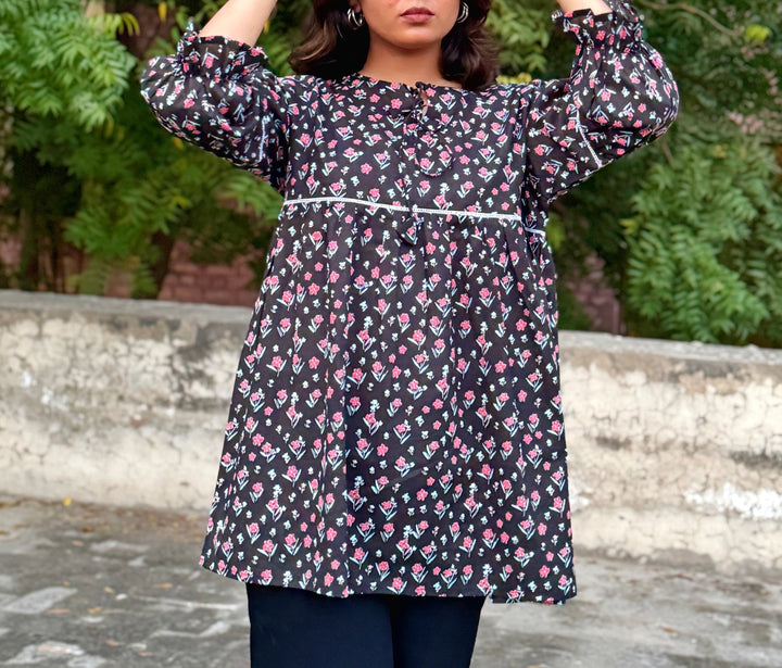 FLT - 0089 - Garden Breeze Top - Foxyzz Apparel