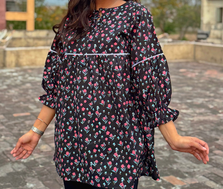 FLT - 0089 - Garden Breeze Top - Foxyzz Apparel