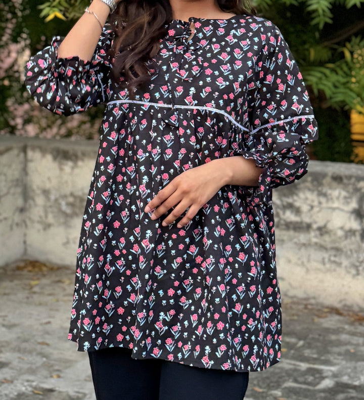 FLT - 0089 - Garden Breeze Top - Foxyzz Apparel