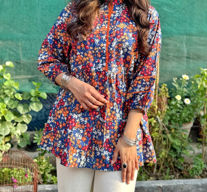 FLT - 0092 - Amber Bloom Top - Foxyzz Apparel