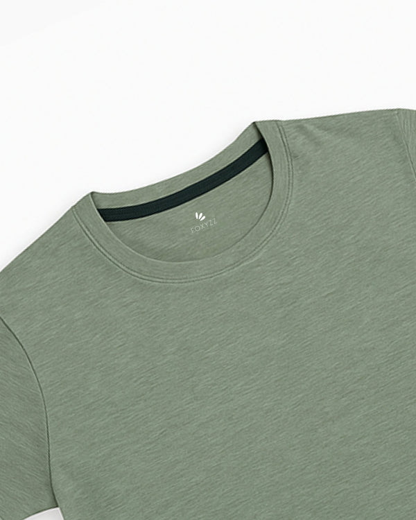 FRT - 00040 - Olive Breeze Tee - Men - Foxyzz Apparel