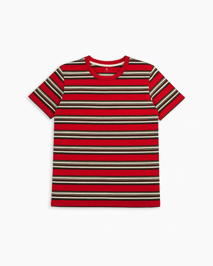 FRT - 00042 - Red & Black Stripe - Juniors - Foxyzz Apparel