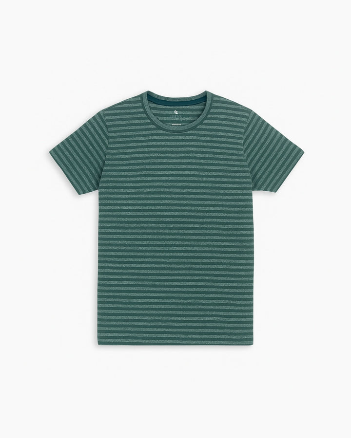 FRT - 00044 - Tropical Green Wave Tee - Men - Foxyzz Apparel