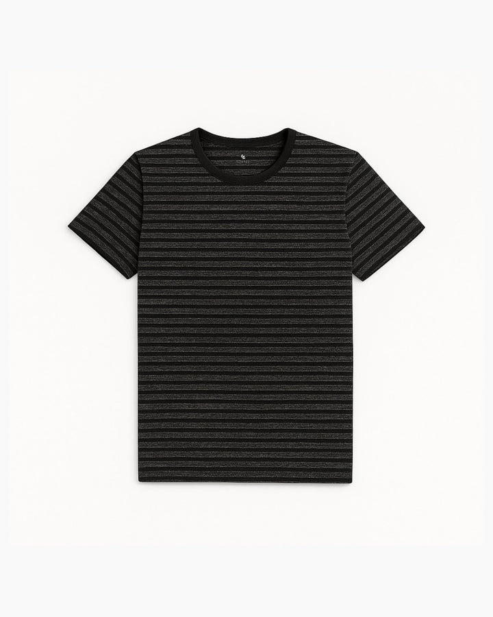 FRT - 00045 - Tropical Black Wave Tee - Men - Foxyzz Apparel