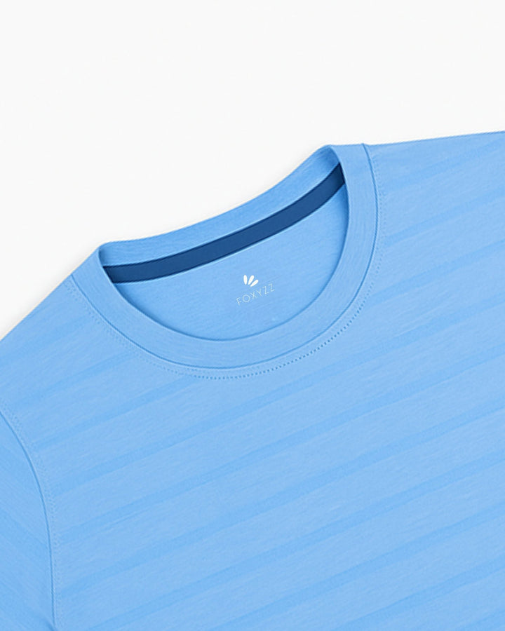 FRT - 00047 - Skyline Tee - Juniors - Blue - Foxyzz Apparel