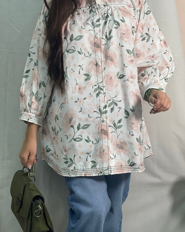FWCT - 00121 - Blush Meadow Top - Foxyzz Apparel