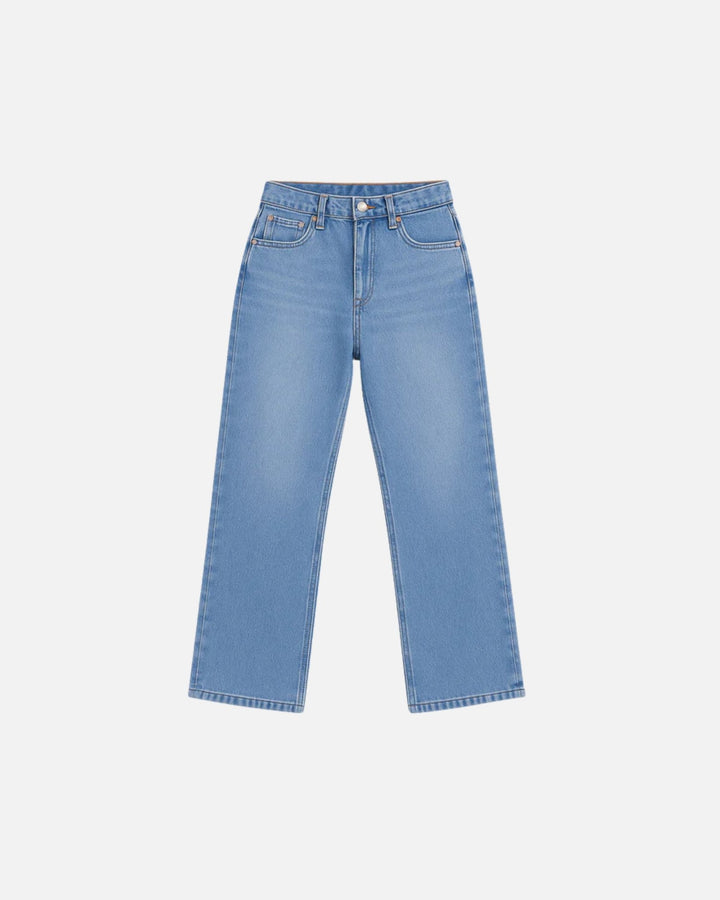 Ice Blue Straight Fit Jeans - Juniors - Foxyzz Apparel