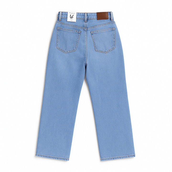 MOM Fit Jeans Ice Blue Jeans - Women - Foxyzz Apparel