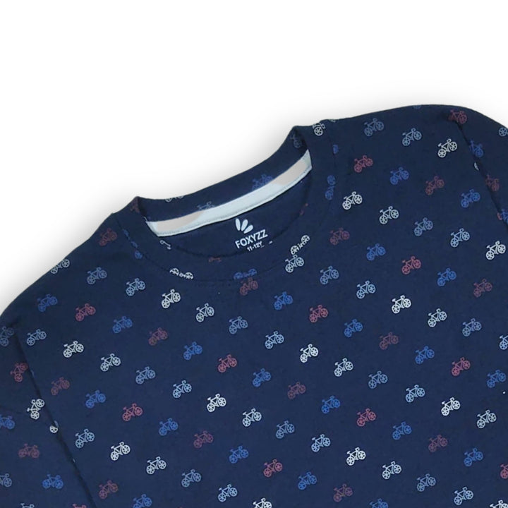 PDST - 00017 - Navy Cycle Tee (Juniors) - Foxyzz Apparel