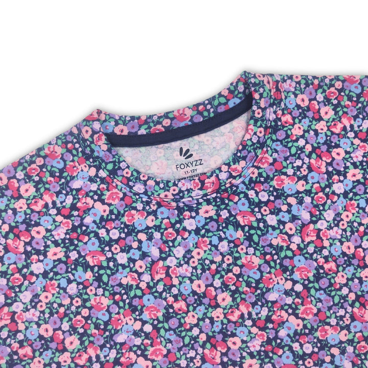 PDST - 00020 - Flower Print Tee (Women) - Foxyzz Apparel