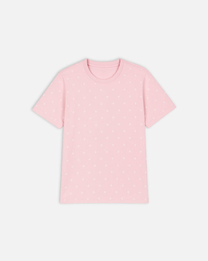 PDST - 00023 - LT - Pink Dot Tee (Juniors) - Foxyzz Apparel