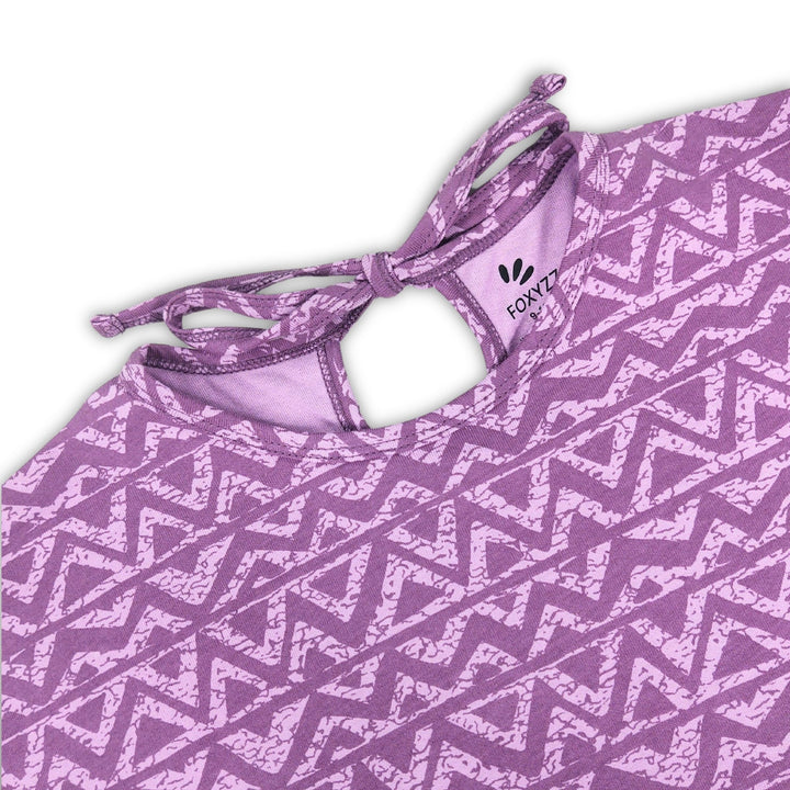 PFL - 0001 - Purple Zag Flexy (Juniors) - Foxyzz Apparel