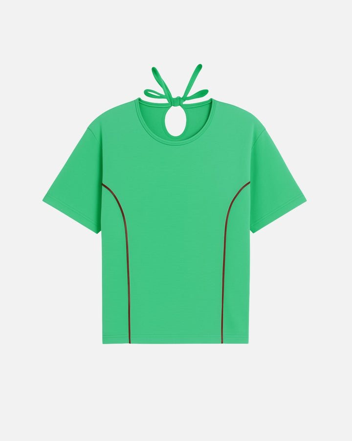 PPFL - 0068 - Light Green Red Flower Flexy - Juniors - Foxyzz Apparel
