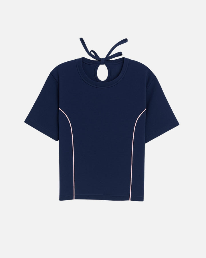 PPFL - 0074 - Navy Glide Flexy Tee - Women - Foxyzz Apparel