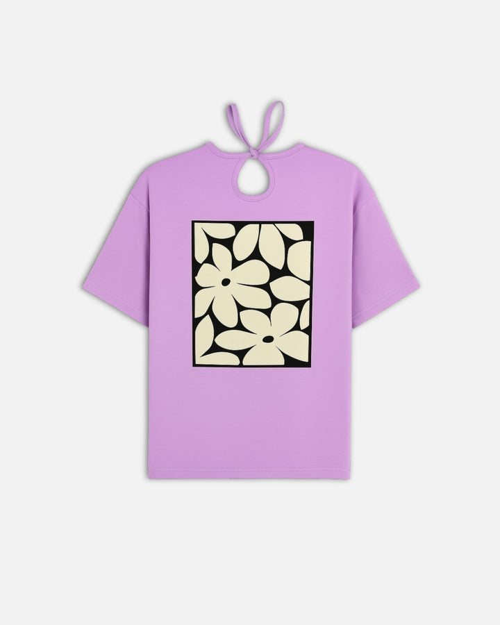 PPFL - 0081 - Vilot Vibes LT Purple Flexy Tee - Women - Foxyzz Apparel