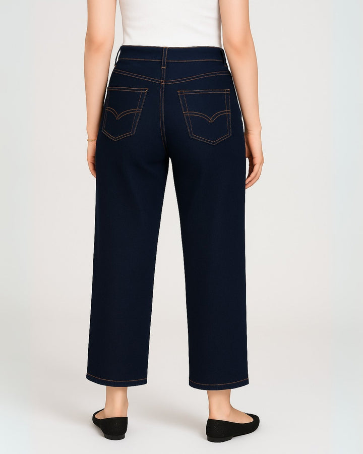 Straight Leg Dark Tint Olive Jeans - Women - Foxyzz Apparel