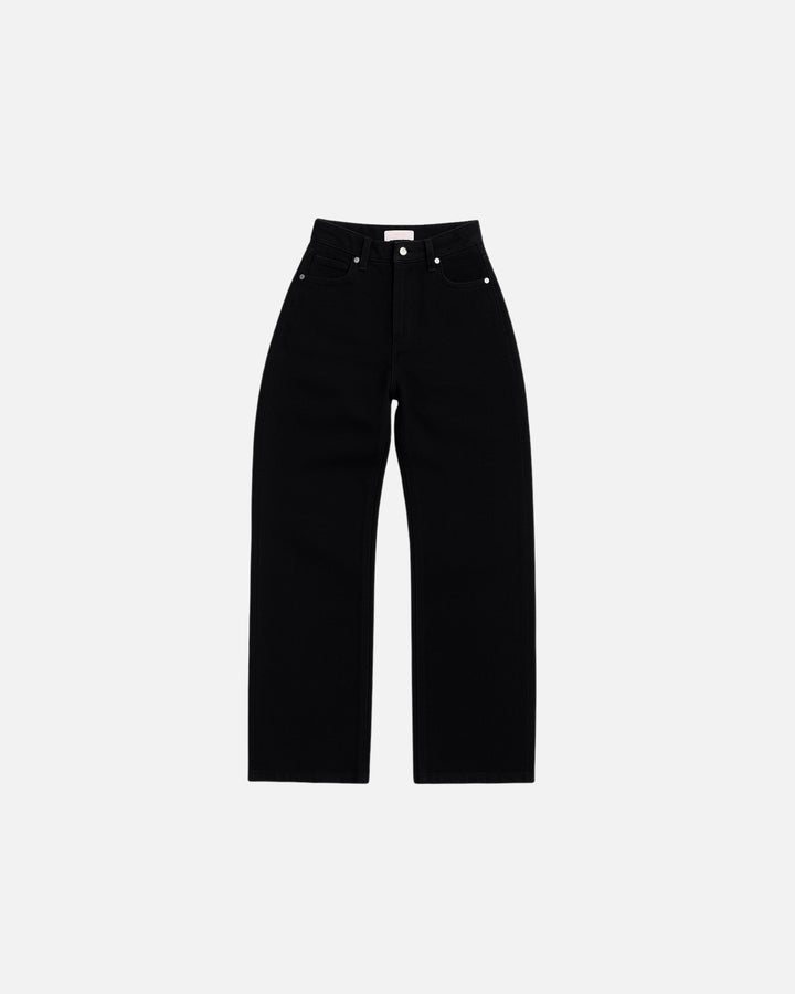 Wide Leg Black Hole Jeans - Women - Foxyzz Apparel