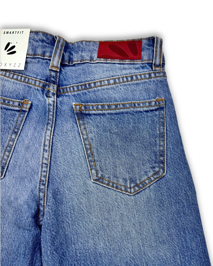 Wide Leg Ice Blue Jeans - Juniors - Foxyzz Apparel