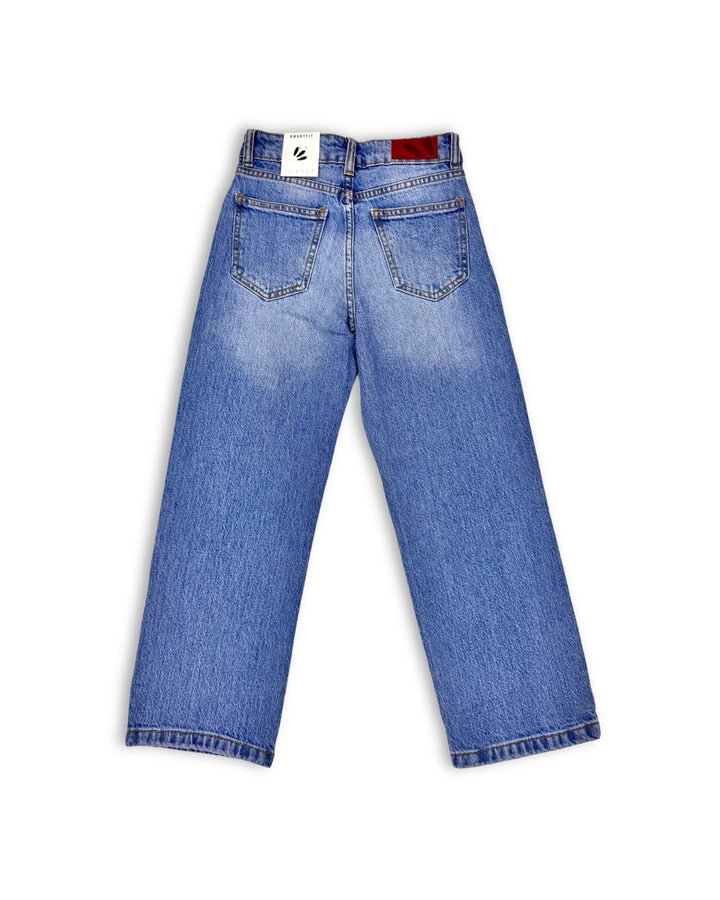 Wide Leg Ice Blue Jeans - Juniors - Foxyzz Apparel
