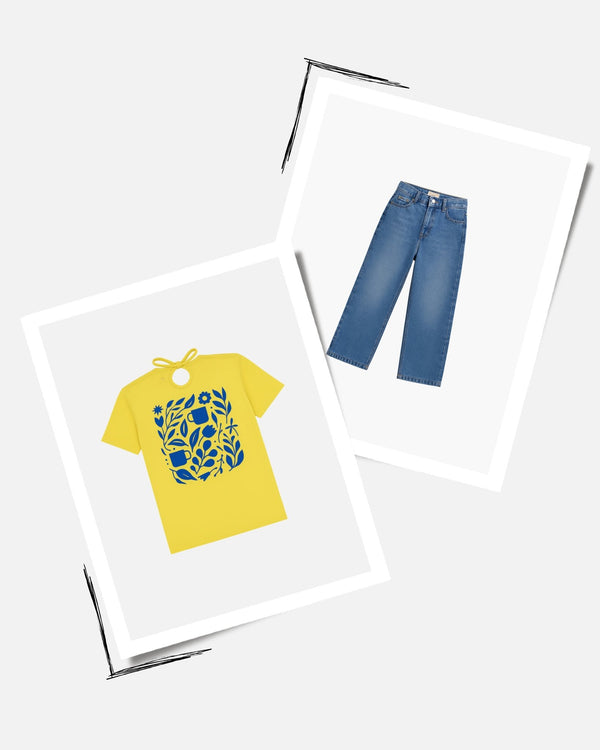 Yellow Bloom Combo - Foxyzz Apparel